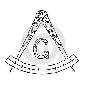 Masonic Freemasonry Emblem