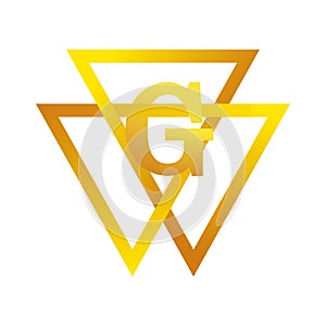 Masonic G and pyramids symbol. Mystical occult, sacred society