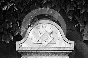 Masonic Symbol In Cemetery