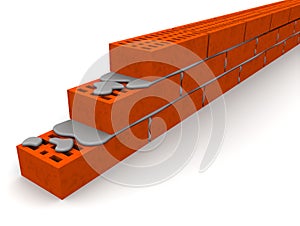 Masonry made of silicate bricks