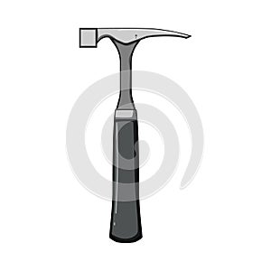 masonry masons hammer cartoon vector illustration