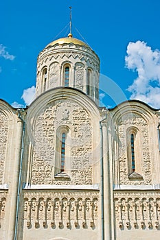 The masonry St Demetrius Cathedral, Vladimir, Russia