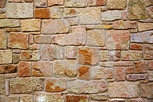 Masonry walls in Maestrazgo of Teruel Spain