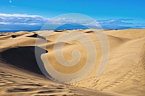 Maspalomas dunes in Gran Canaria