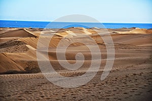 Maspalomas dunes in Gran Canaria
