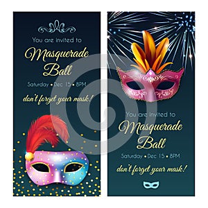 Masquerade Ball Invitation Banners