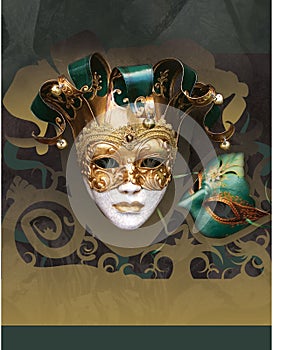 Masquerade Carnival New Year Flier