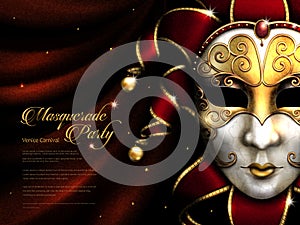 Masquerade party poster photo