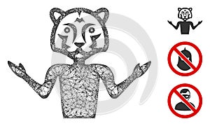 Masquerade Polygonal Web Vector Mesh Illustration