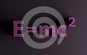 Mass energy formula in pink colors