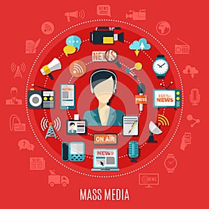 Mass Media Round Design Concept