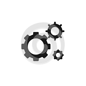 Mass production, settings icon - Vector. Simple element illustration from UI concept. Mass production, settings icon - Vector.