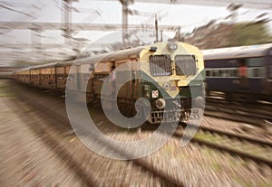 Mass Transit Commuter Railroad New Delhi India