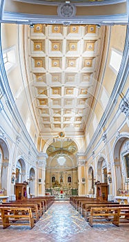 Panoramic view inside Church of San Francesco, Massa Lubrense, I