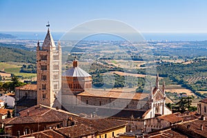 Massa Marittima is an ancient town near Siena, Italy