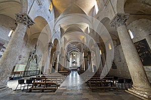 Massa Marittima, Tuscany: the medieval cathedral, interior photo