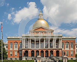 Massachusetts State House on Boston Freedom Trail photo