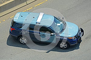 Massachusetts State Police car, Boston, USA