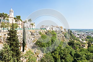 Massafra, Apulia - Church and park built on the mountains for sa