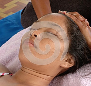 Massage at the Beach (head massage)