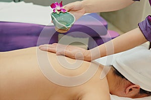 Massage in beauty salon