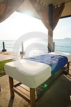 Massage bed by the beach