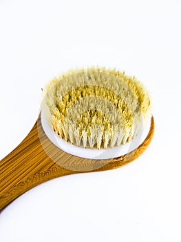 Massage brush made from natural pile