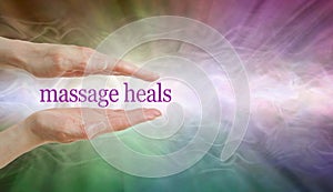 Massage HEALS so give it a try