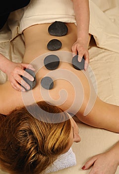 Massage Hot Mineral Stone Therapy