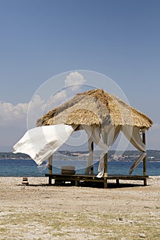 Massage hut on beach