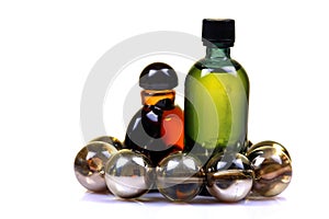 Massage oil bottles