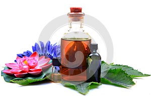 Massage oil bottles