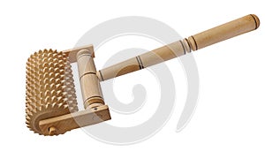 Massage roller made of wood