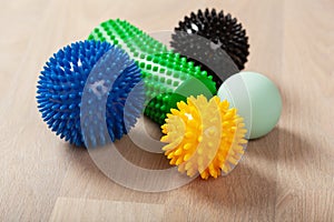 Massage rubber balls for self massage and reflexology