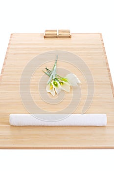 Massage setup ready for relaxing