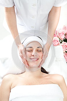 Massage spa. Facial treatment.