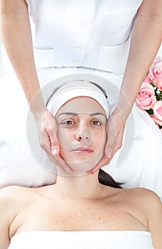 Massage spa. Facial treatment.