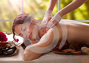 Massage. Spa Salon photo