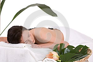 On the massage table