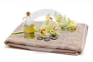 Massage towel isolated