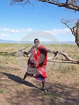 Massai warrior photo
