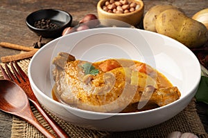 Massaman Curry with Chicken and Potatoes. photo