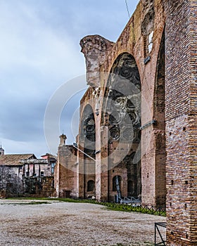 Massenzio Basilica Perspective Exterior View