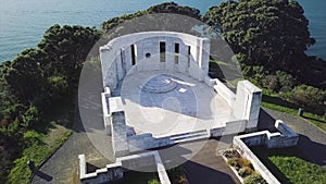 Massey Memorial, Aerial Pan 4k