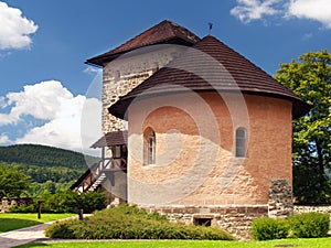 Massive bastion and fortification of the castle of