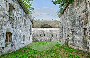 Massive bastions with gun ports . photo