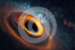 Massive black hole concept in deep space