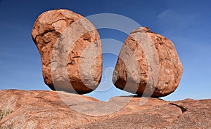 Massive boulders formed by erosion in the Karlu Karlu photo