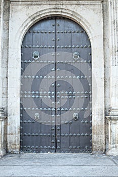 Massive cathedral doors