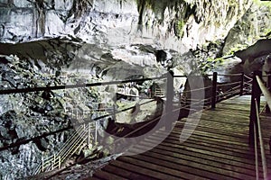 Massive chamber in Clear Water Cave, Mulu National Park